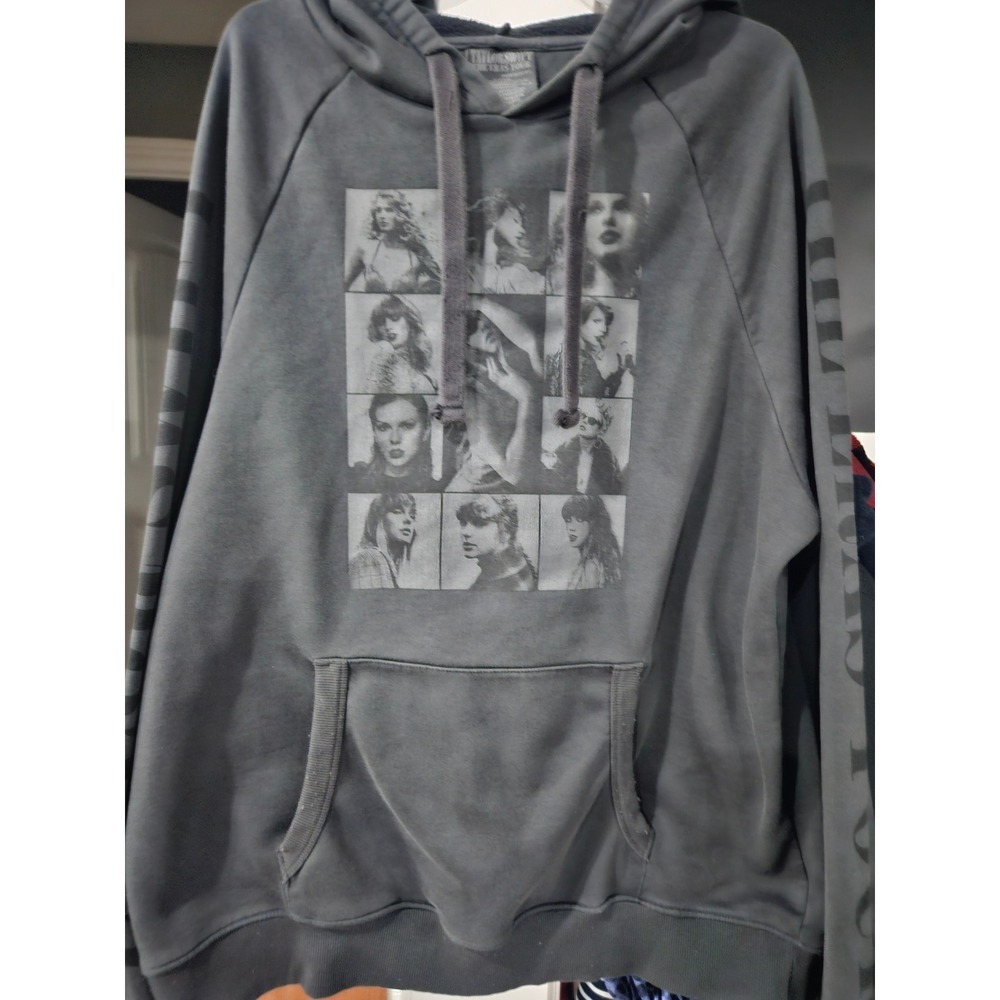 Taylor Swift The Eras girlhoodcore Tour 2023 2024 Hoodie Sweatshirt Grey Large